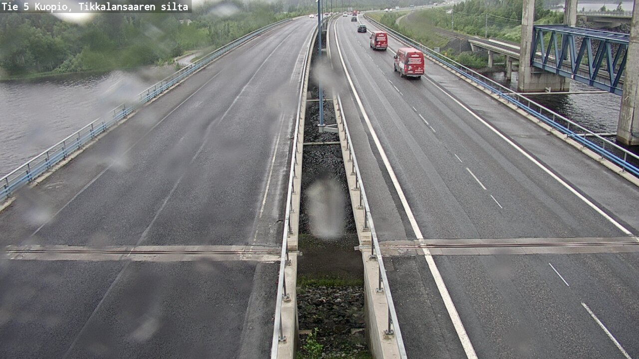 Weather Camera Image Väg 5 Kuopio, Tikkalansaari, Kuopio, Pohjois-Savo