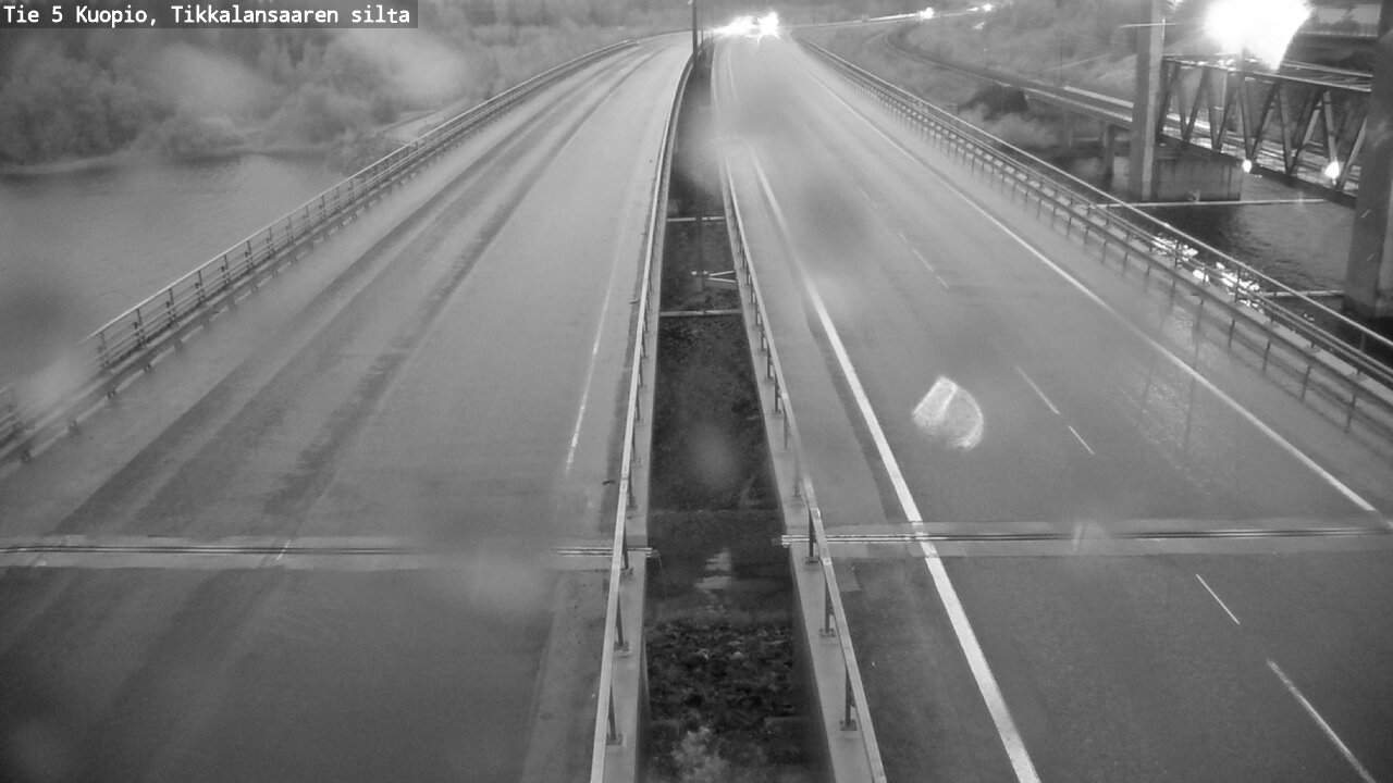 Weather Camera Image Road 5 Kuopio, Tikkalansaari, Kuopio, Pohjois-Savo