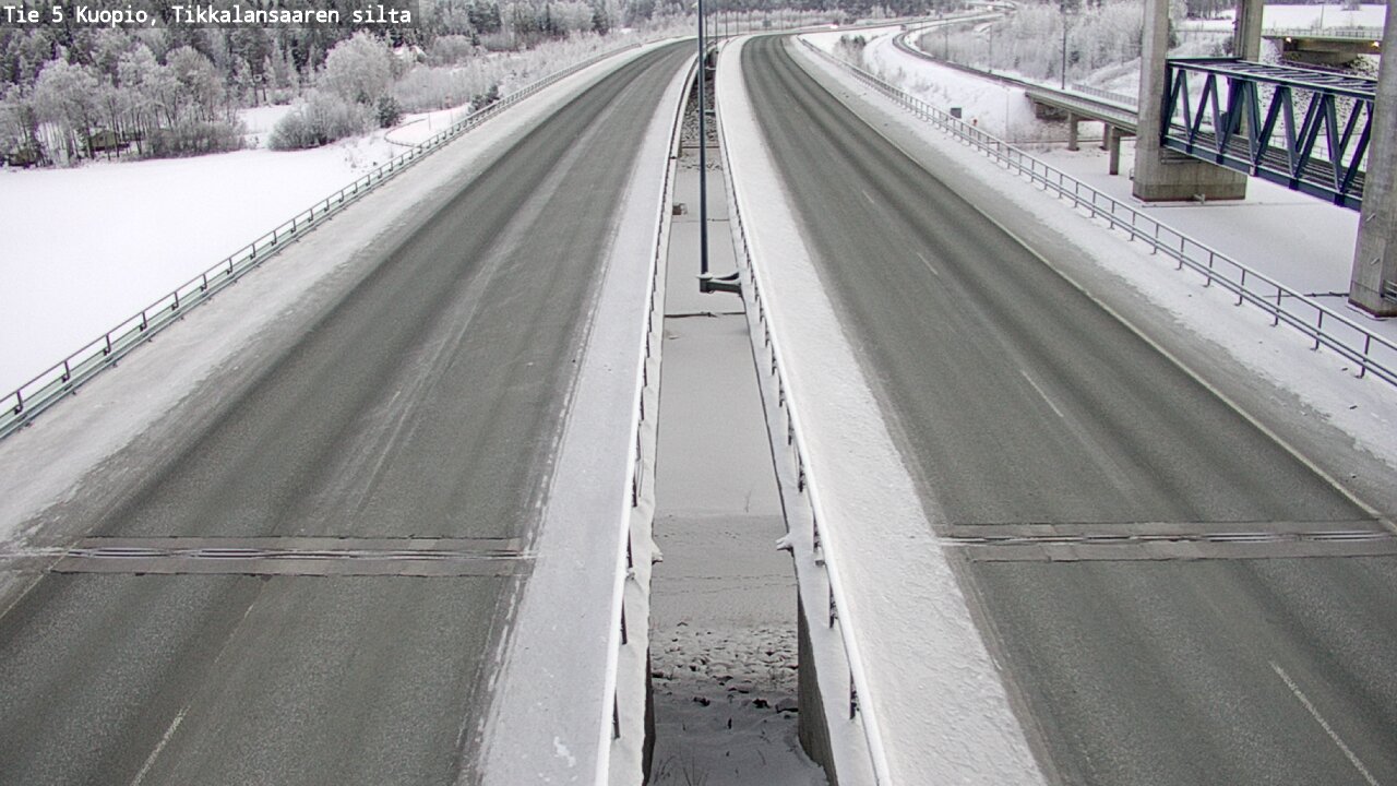 Weather Camera Image Väg 5 Kuopio, Tikkalansaari, Kuopio, Pohjois-Savo