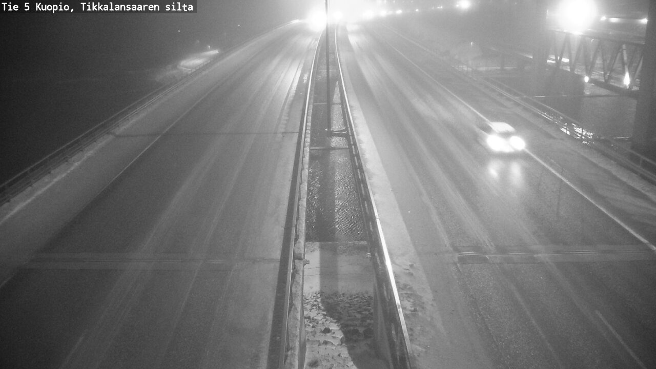 Weather Camera Image Road 5 Kuopio, Tikkalansaari, Kuopio, Pohjois-Savo
