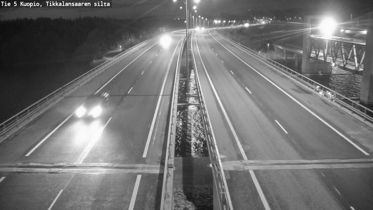 Weather Camera Image Väg 5 Kuopio, Tikkalansaari, Kuopio, Pohjois-Savo