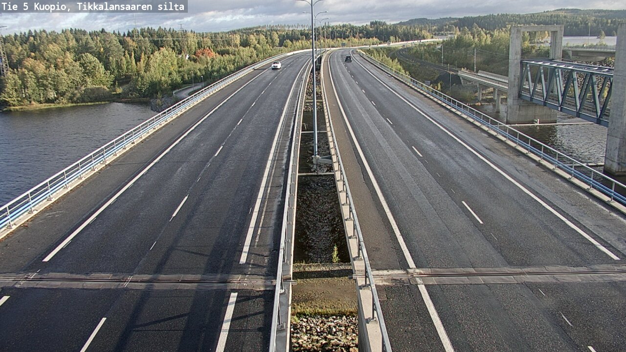 Weather Camera Image Väg 5 Kuopio, Tikkalansaari, Kuopio, Pohjois-Savo