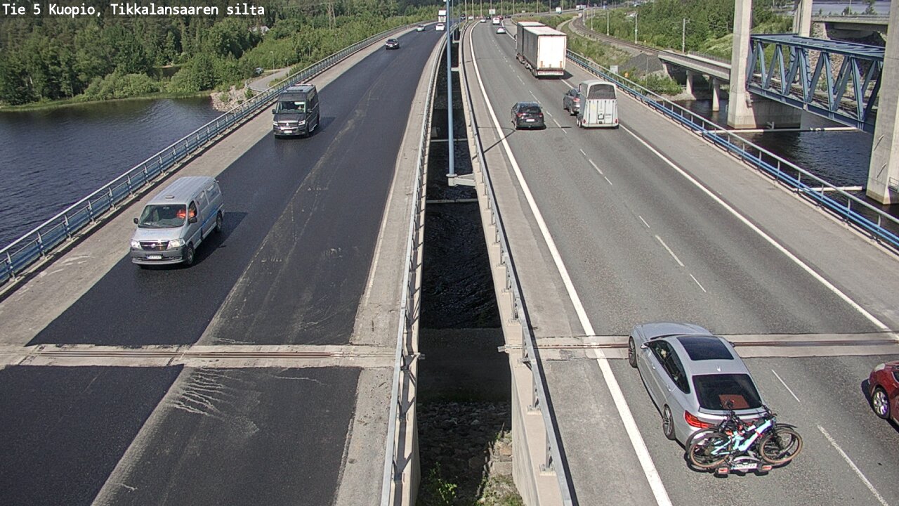 Weather Camera Image Road 5 Kuopio, Tikkalansaari, Kuopio, Pohjois-Savo