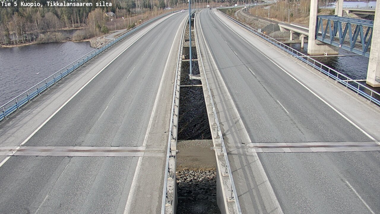 Weather Camera Image Väg 5 Kuopio, Tikkalansaari, Kuopio, Pohjois-Savo
