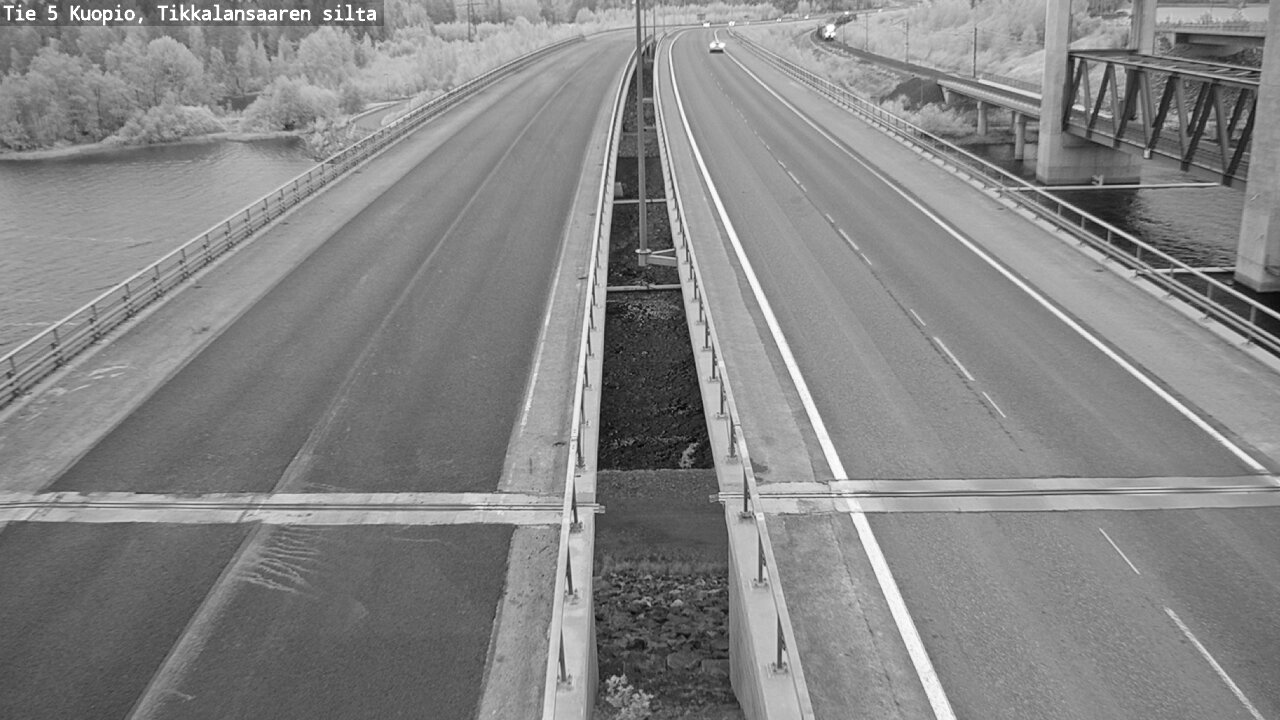 Weather Camera Image Road 5 Kuopio, Tikkalansaari, Kuopio, Pohjois-Savo