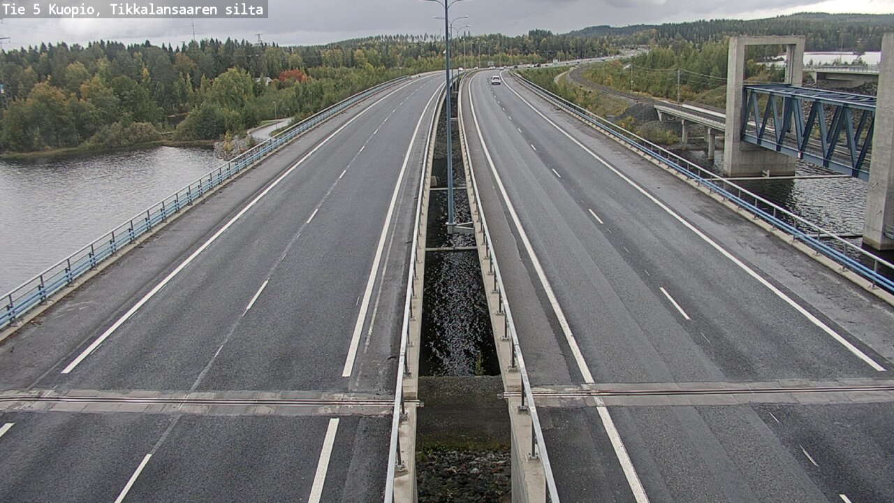 Weather Camera Image Väg 5 Kuopio, Tikkalansaari, Kuopio, Pohjois-Savo
