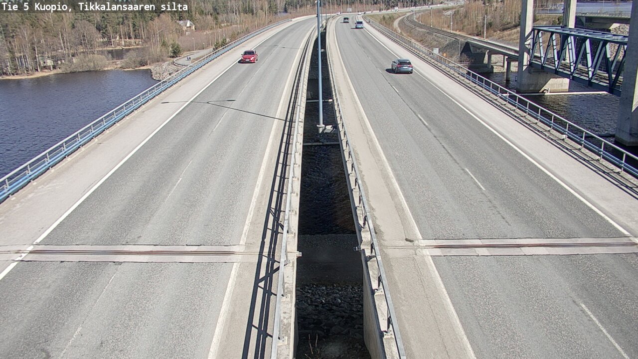 Weather Camera Image Väg 5 Kuopio, Tikkalansaari, Kuopio, Pohjois-Savo