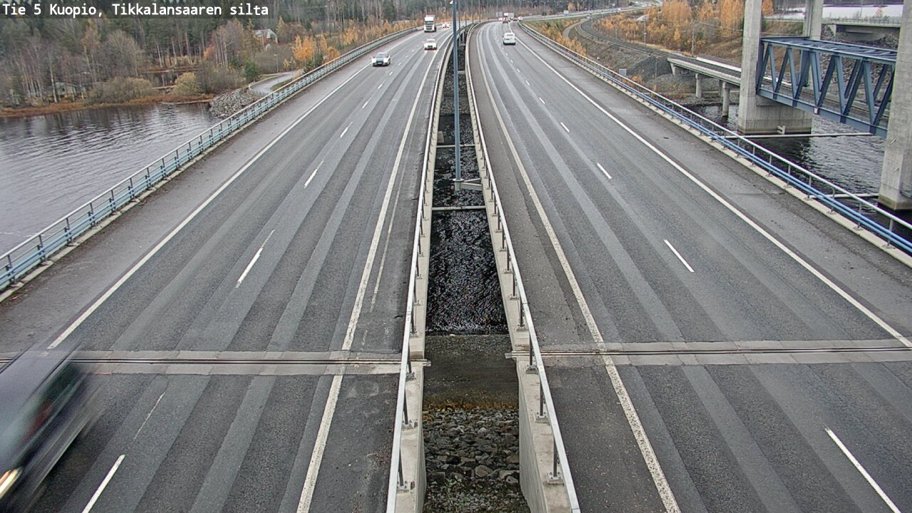 Weather Camera Image Väg 5 Kuopio, Tikkalansaari, Kuopio, Pohjois-Savo