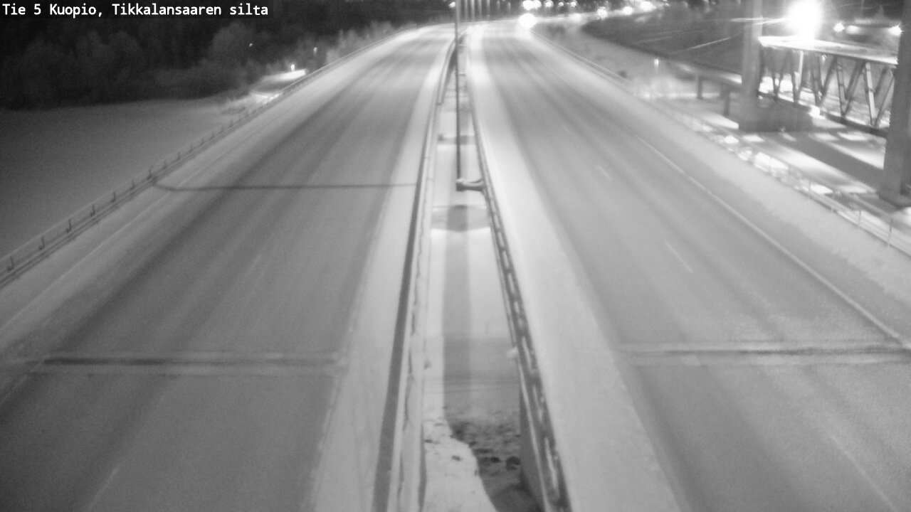 Weather Camera Image Road 5 Kuopio, Tikkalansaari, Kuopio, Pohjois-Savo