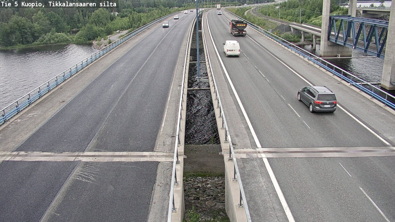 Weather Camera Image Road 5 Kuopio, Tikkalansaari, Kuopio, Pohjois-Savo