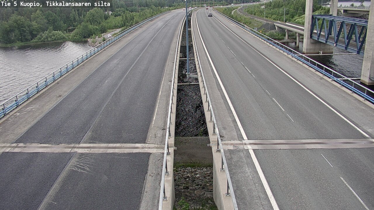Weather Camera Image Road 5 Kuopio, Tikkalansaari, Kuopio, Pohjois-Savo