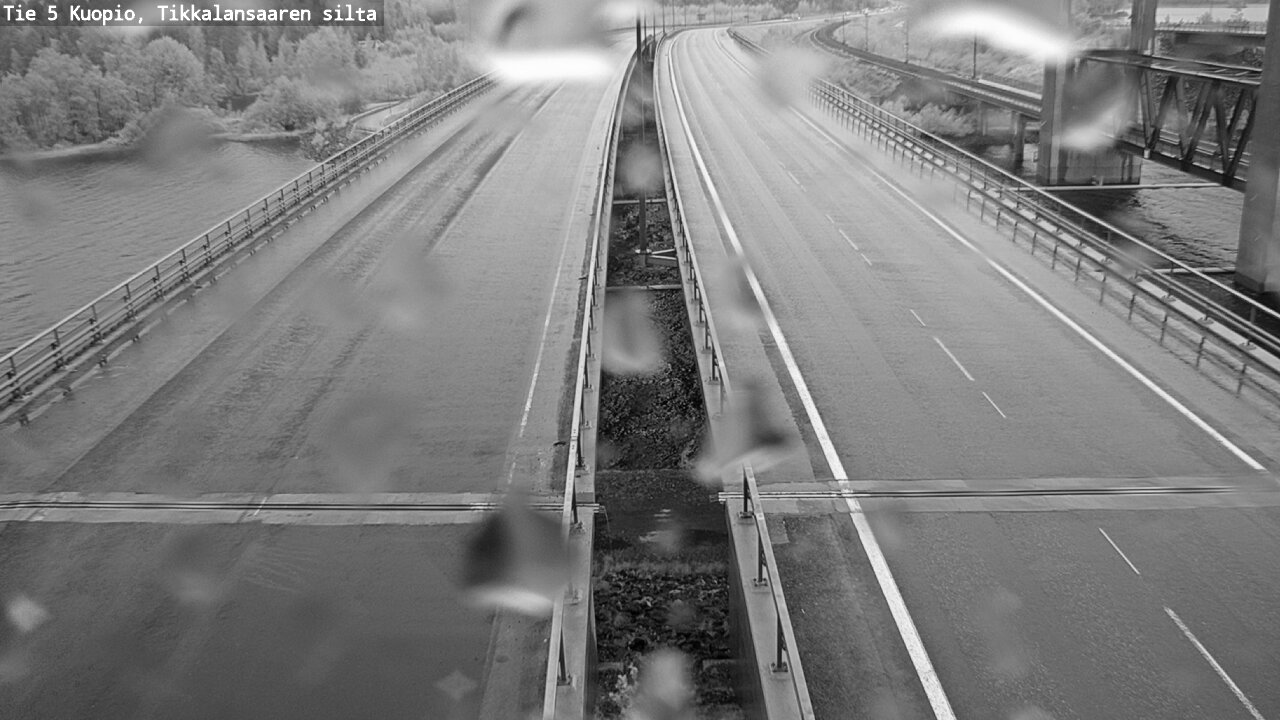 Weather Camera Image Road 5 Kuopio, Tikkalansaari, Kuopio, Pohjois-Savo