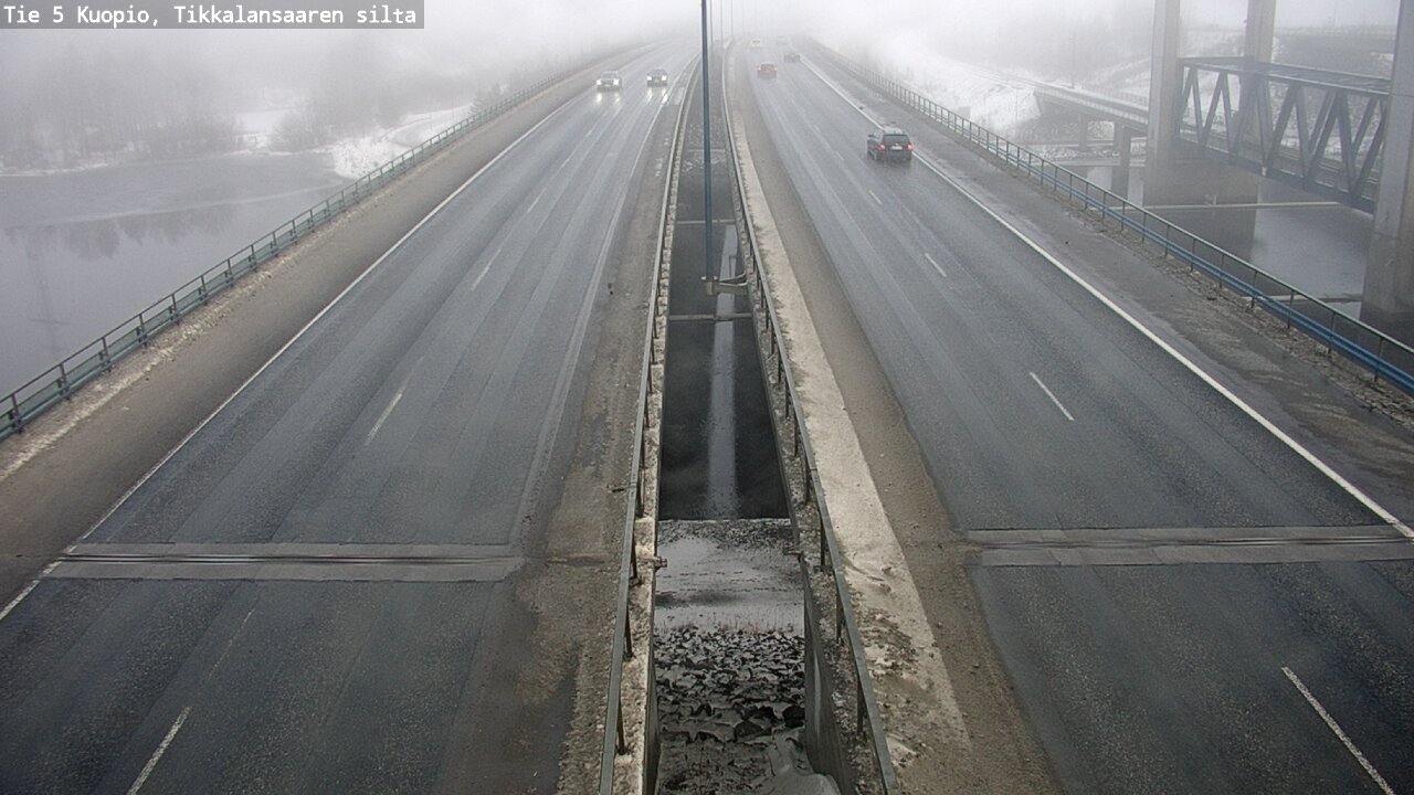Weather Camera Image Road 5 Kuopio, Tikkalansaari, Kuopio, Pohjois-Savo