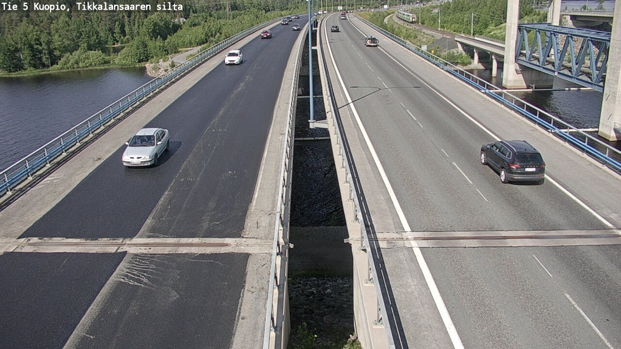 Weather Camera Image Road 5 Kuopio, Tikkalansaari, Kuopio, Pohjois-Savo