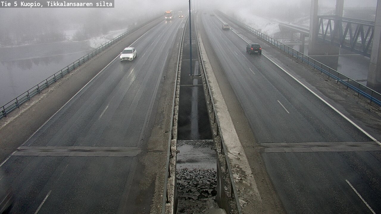 Weather Camera Image Road 5 Kuopio, Tikkalansaari, Kuopio, Pohjois-Savo