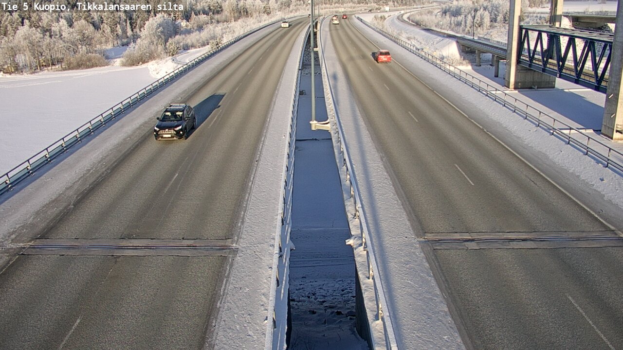 Weather Camera Image Väg 5 Kuopio, Tikkalansaari, Kuopio, Pohjois-Savo