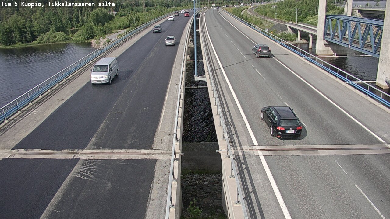 Weather Camera Image Road 5 Kuopio, Tikkalansaari, Kuopio, Pohjois-Savo