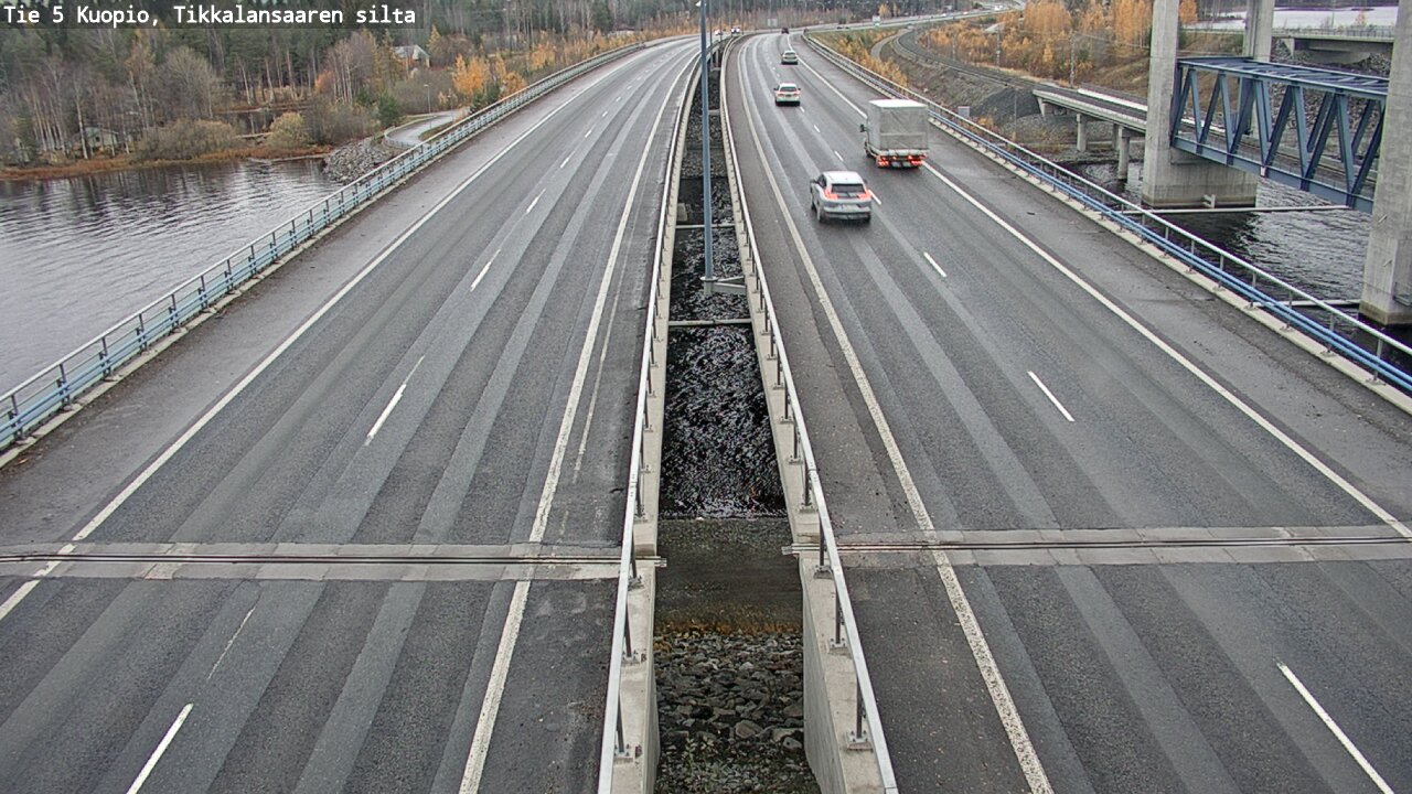 Weather Camera Image Väg 5 Kuopio, Tikkalansaari, Kuopio, Pohjois-Savo
