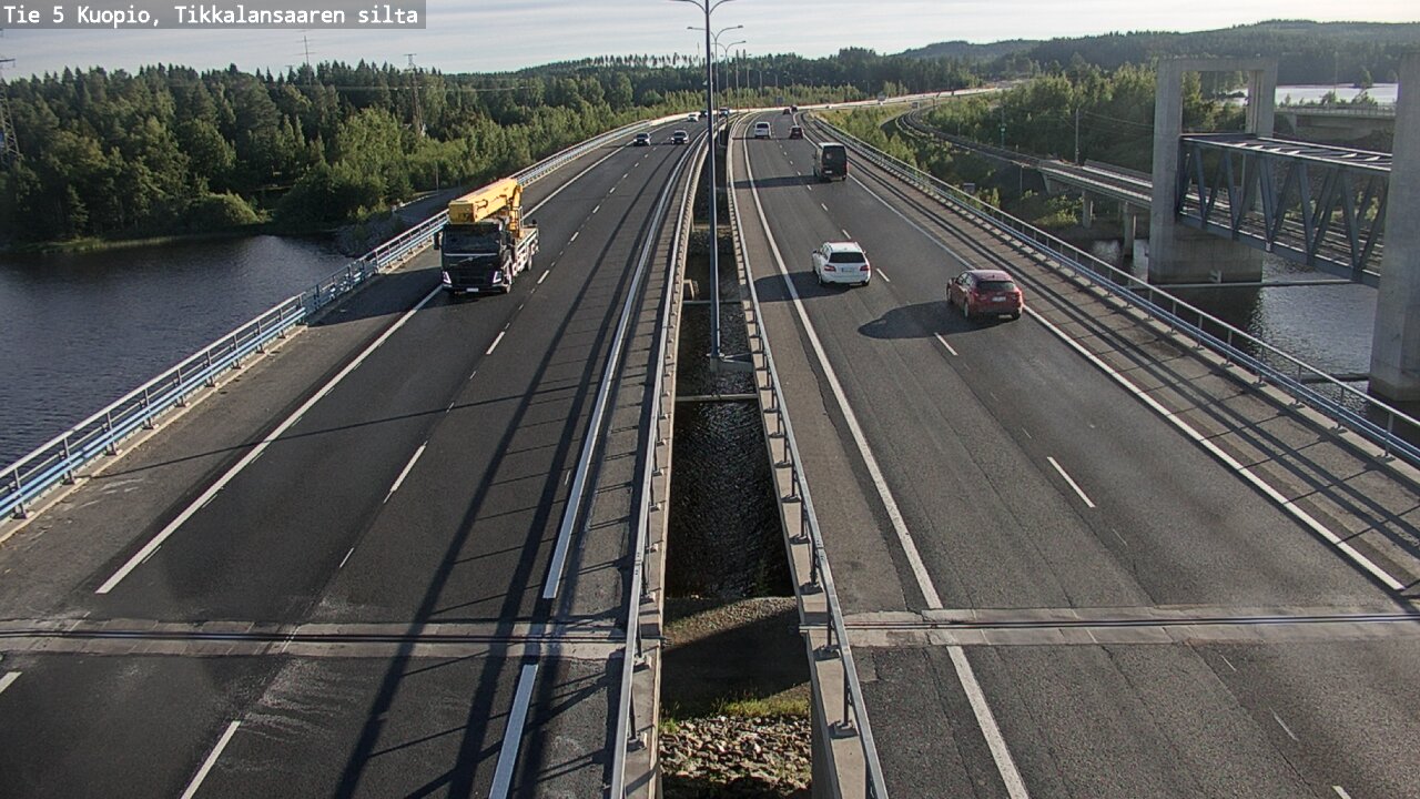 Weather Camera Image Road 5 Kuopio, Tikkalansaari, Kuopio, Pohjois-Savo