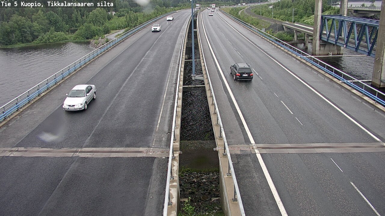 Weather Camera Image Väg 5 Kuopio, Tikkalansaari, Kuopio, Pohjois-Savo