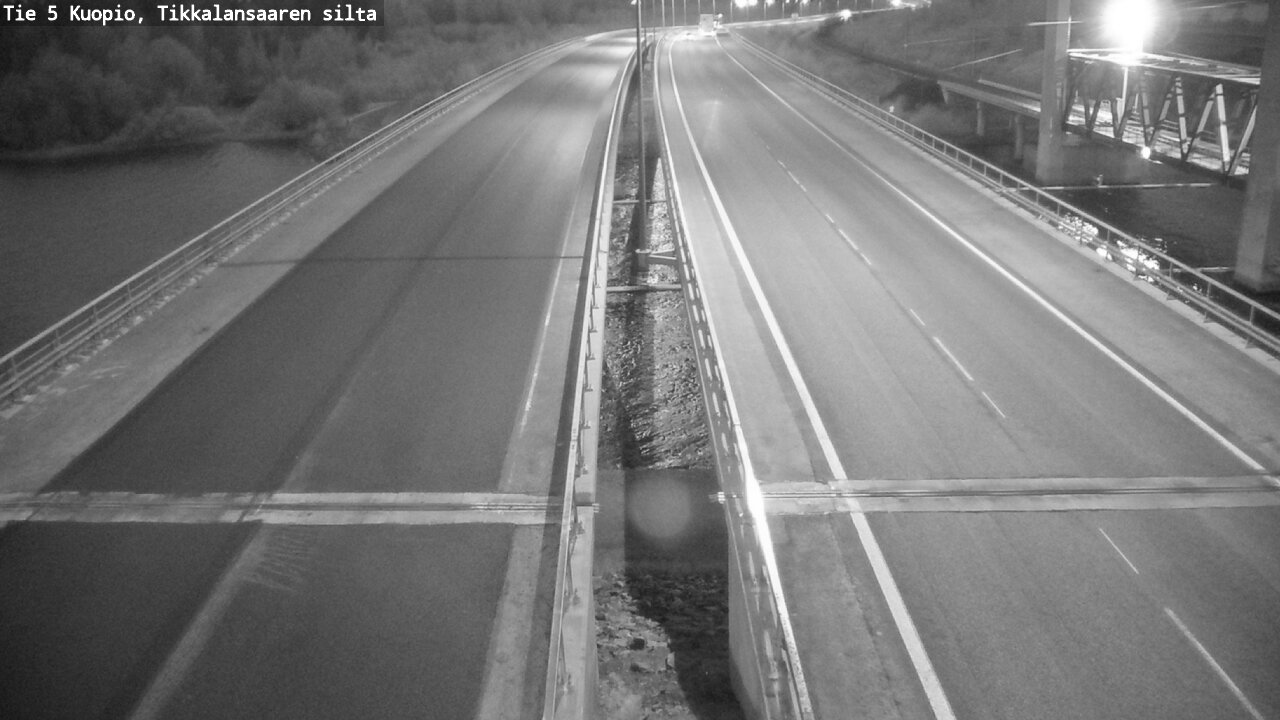 Weather Camera Image Road 5 Kuopio, Tikkalansaari, Kuopio, Pohjois-Savo