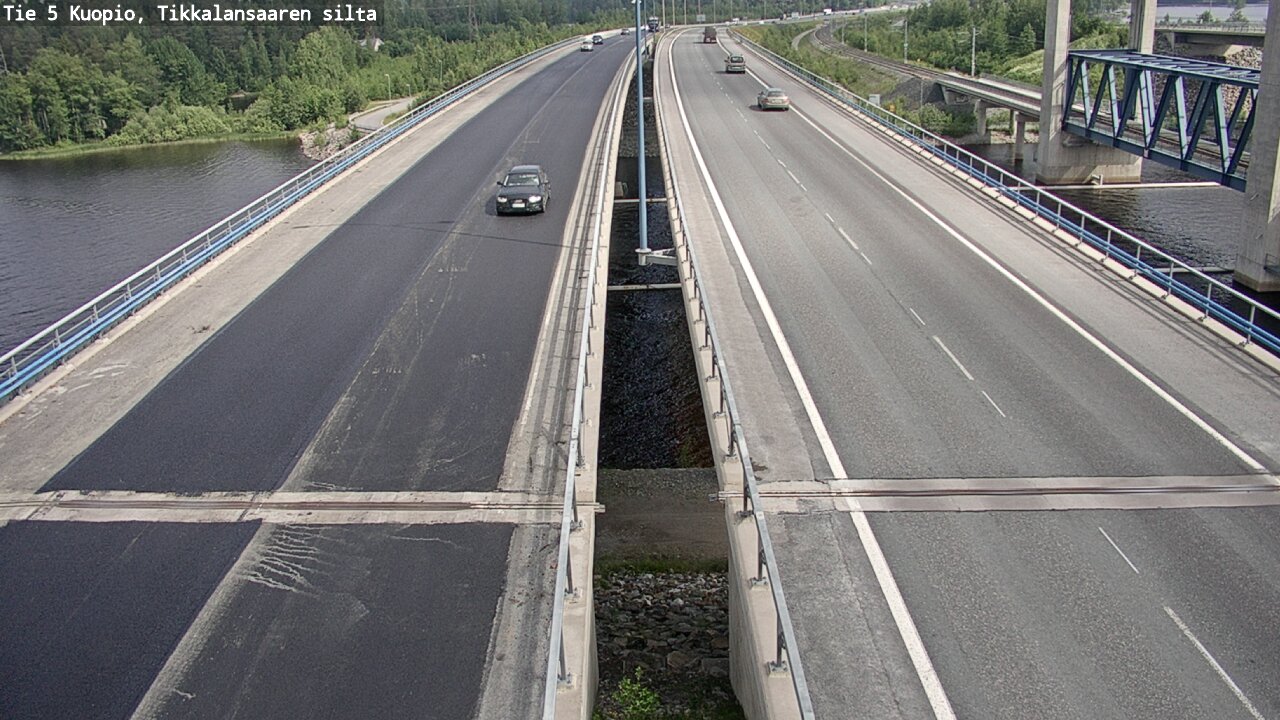 Weather Camera Image Road 5 Kuopio, Tikkalansaari, Kuopio, Pohjois-Savo