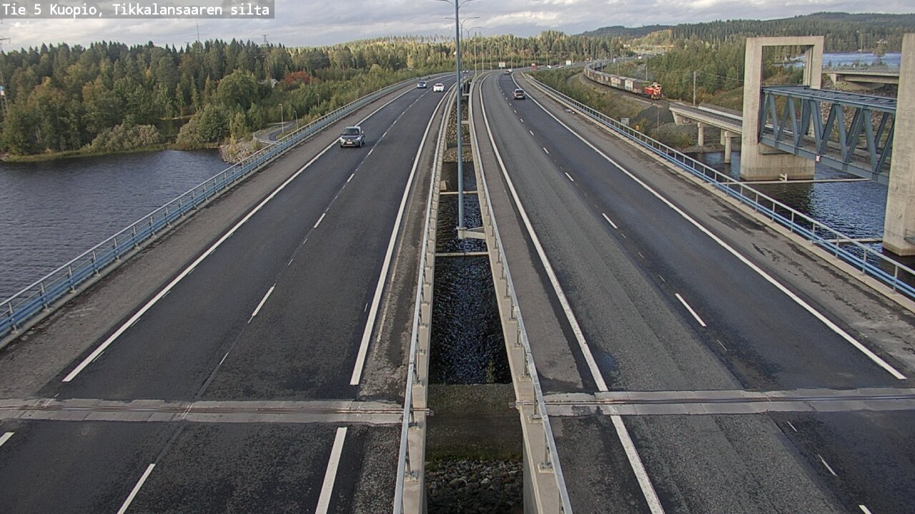 Weather Camera Image Väg 5 Kuopio, Tikkalansaari, Kuopio, Pohjois-Savo