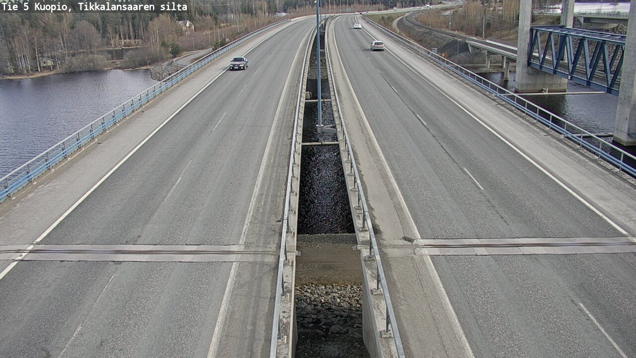 Weather Camera Image Väg 5 Kuopio, Tikkalansaari, Kuopio, Pohjois-Savo