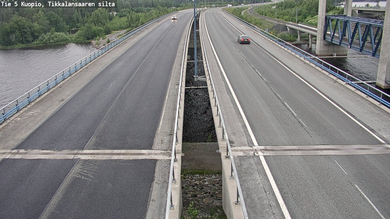 Weather Camera Image Road 5 Kuopio, Tikkalansaari, Kuopio, Pohjois-Savo