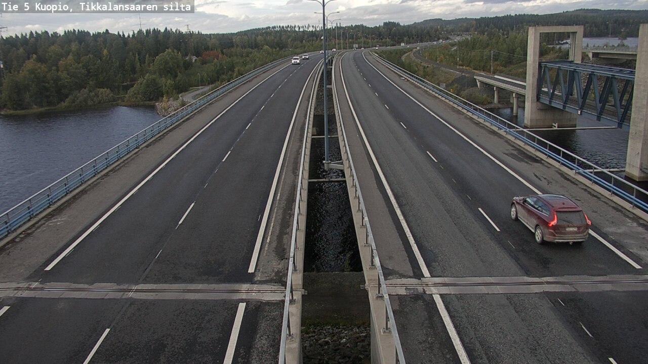 Weather Camera Image Väg 5 Kuopio, Tikkalansaari, Kuopio, Pohjois-Savo