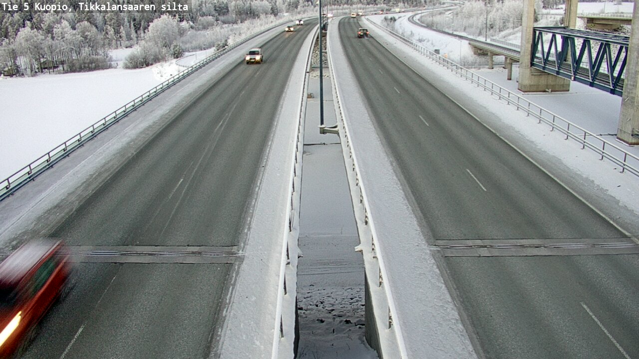 Weather Camera Image Väg 5 Kuopio, Tikkalansaari, Kuopio, Pohjois-Savo