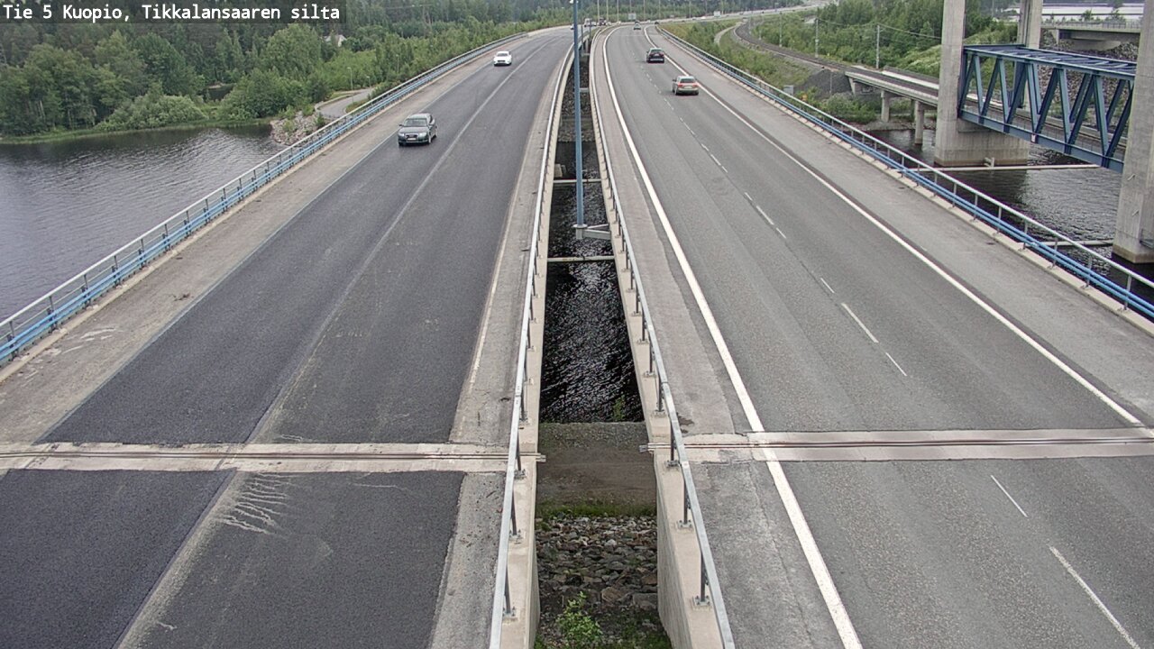 Weather Camera Image Road 5 Kuopio, Tikkalansaari, Kuopio, Pohjois-Savo