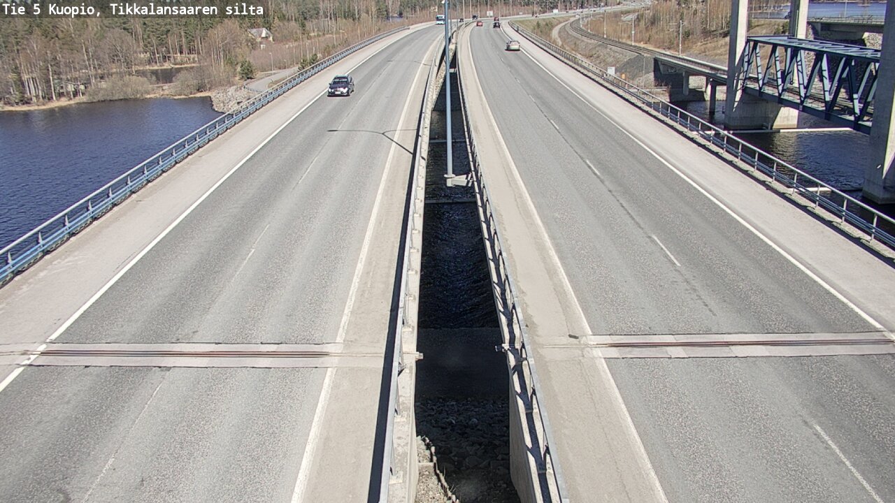 Weather Camera Image Väg 5 Kuopio, Tikkalansaari, Kuopio, Pohjois-Savo