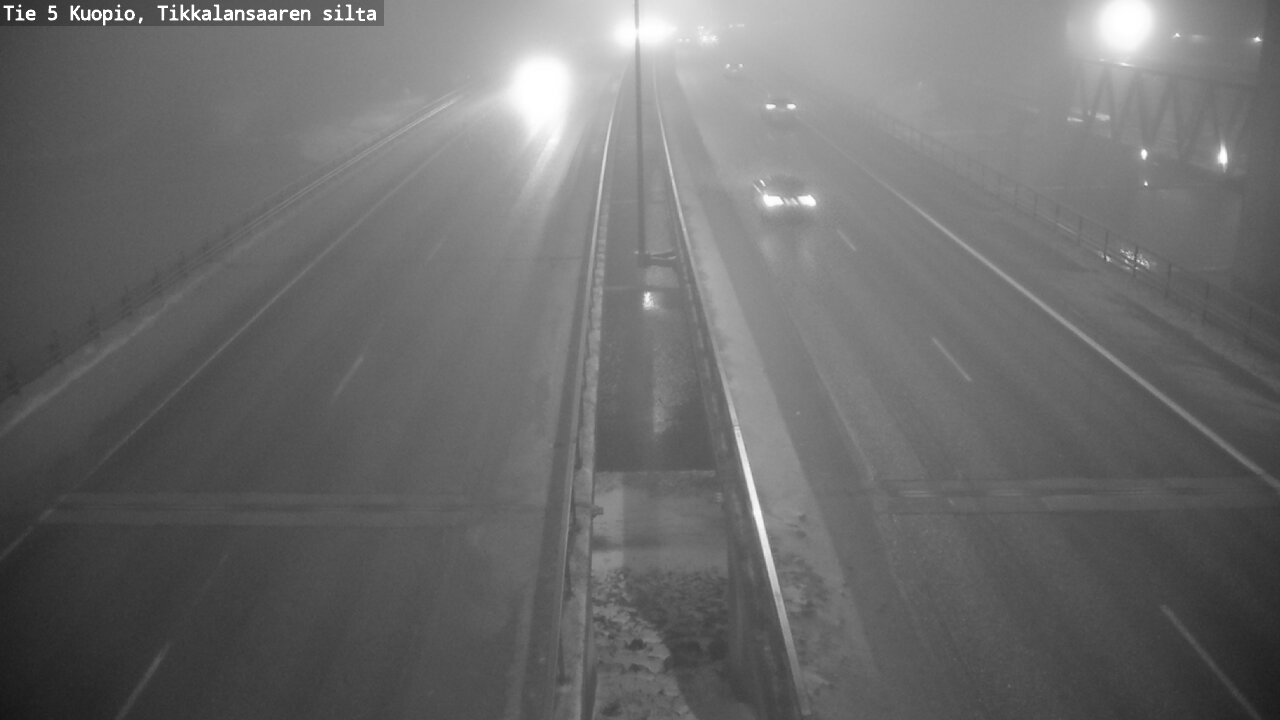 Weather Camera Image Road 5 Kuopio, Tikkalansaari, Kuopio, Pohjois-Savo