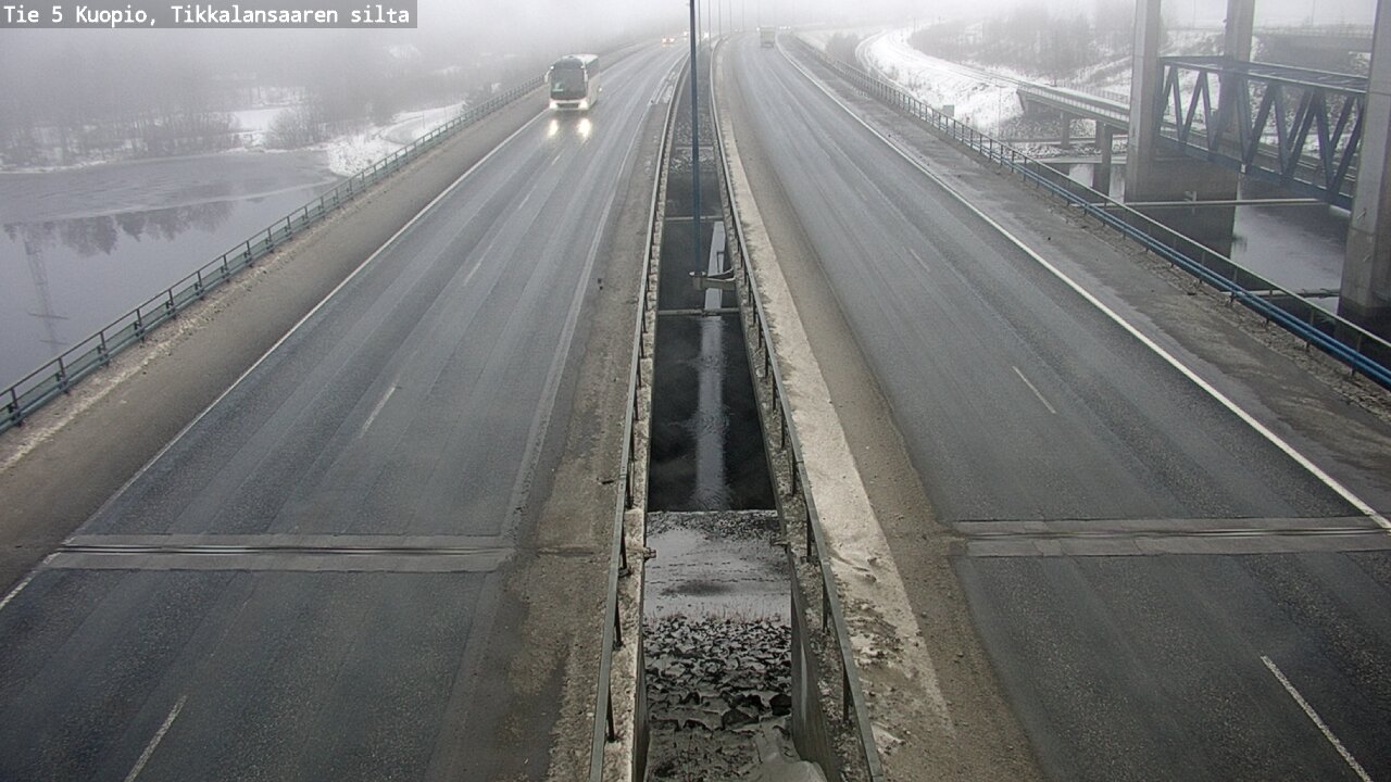 Weather Camera Image Road 5 Kuopio, Tikkalansaari, Kuopio, Pohjois-Savo