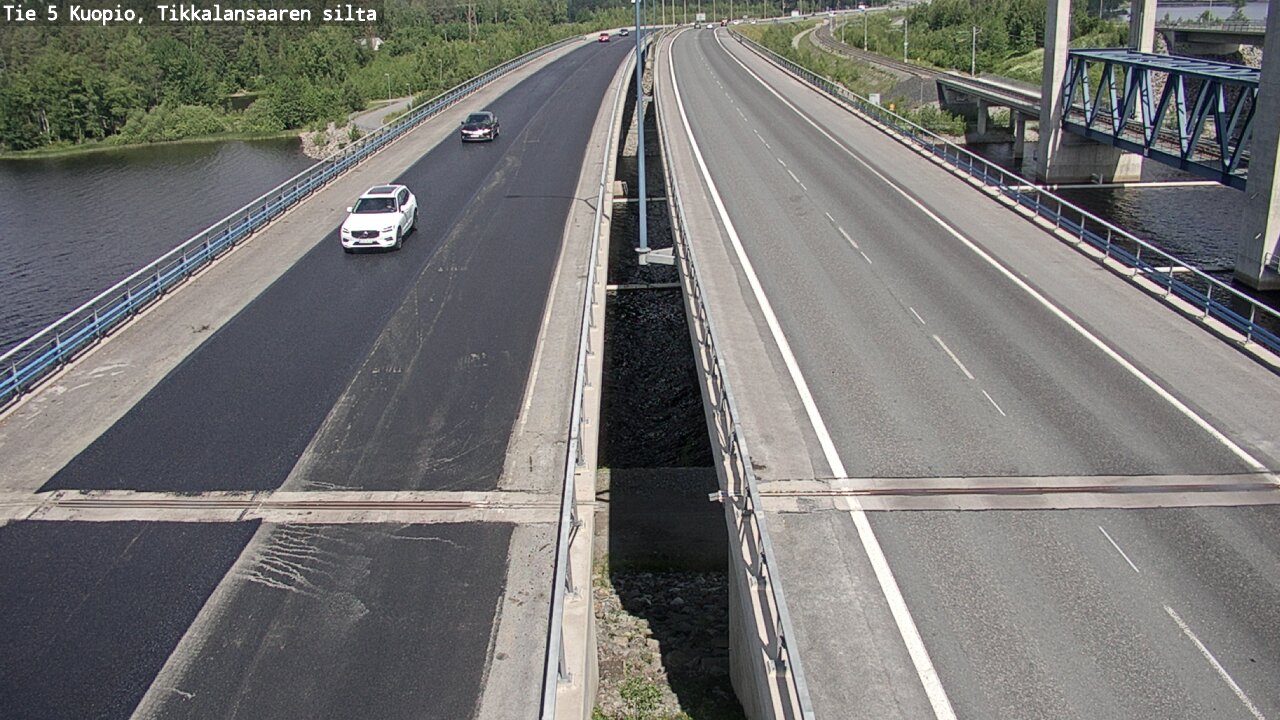 Weather Camera Image Road 5 Kuopio, Tikkalansaari, Kuopio, Pohjois-Savo