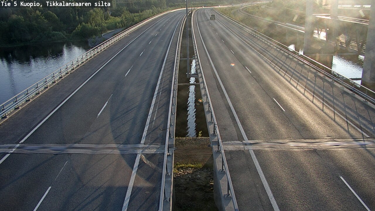 Weather Camera Image Road 5 Kuopio, Tikkalansaari, Kuopio, Pohjois-Savo
