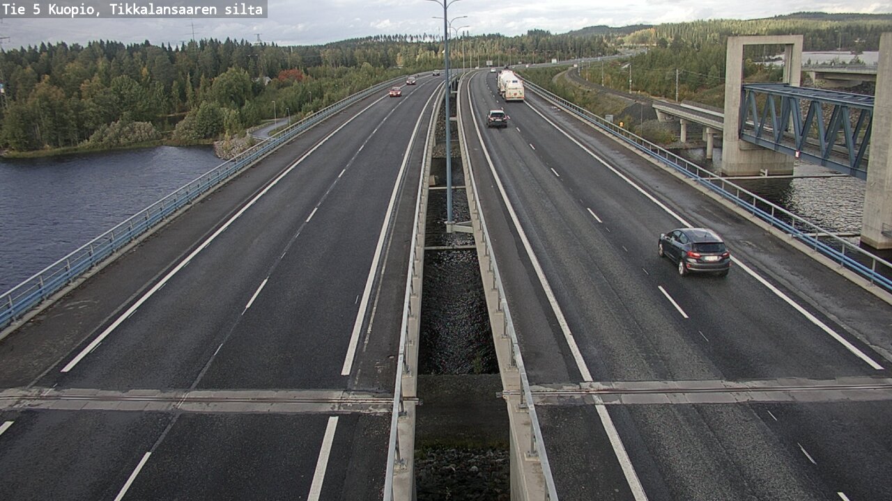 Weather Camera Image Väg 5 Kuopio, Tikkalansaari, Kuopio, Pohjois-Savo