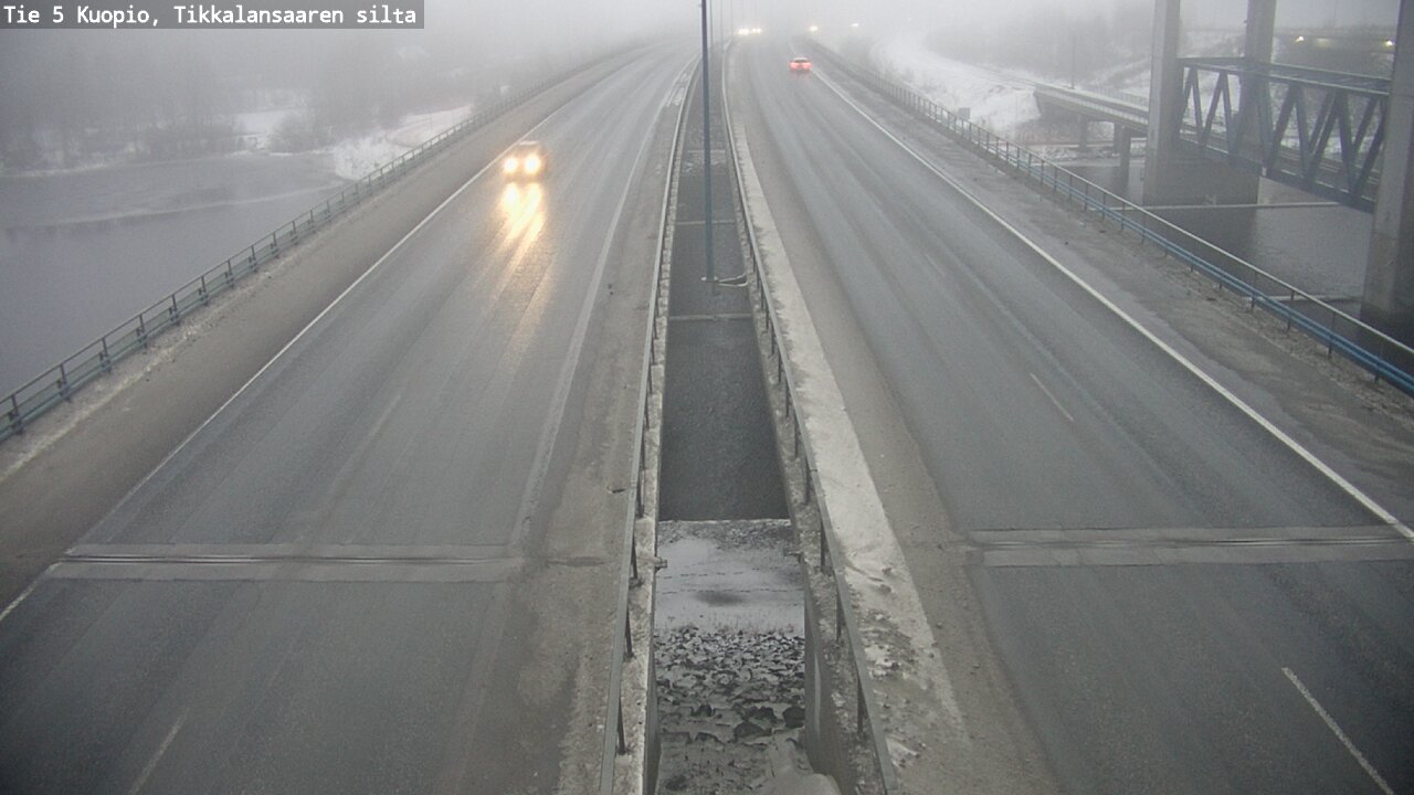 Weather Camera Image Road 5 Kuopio, Tikkalansaari, Kuopio, Pohjois-Savo