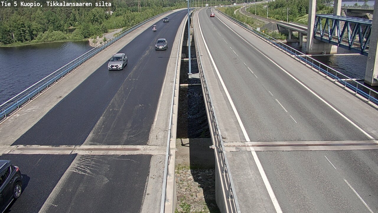 Weather Camera Image Road 5 Kuopio, Tikkalansaari, Kuopio, Pohjois-Savo