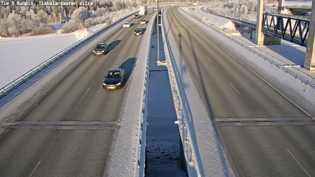 Weather Camera Image Väg 5 Kuopio, Tikkalansaari, Kuopio, Pohjois-Savo