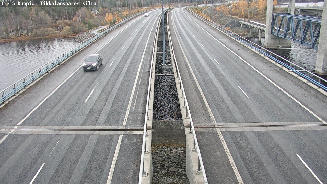 Weather Camera Image Väg 5 Kuopio, Tikkalansaari, Kuopio, Pohjois-Savo