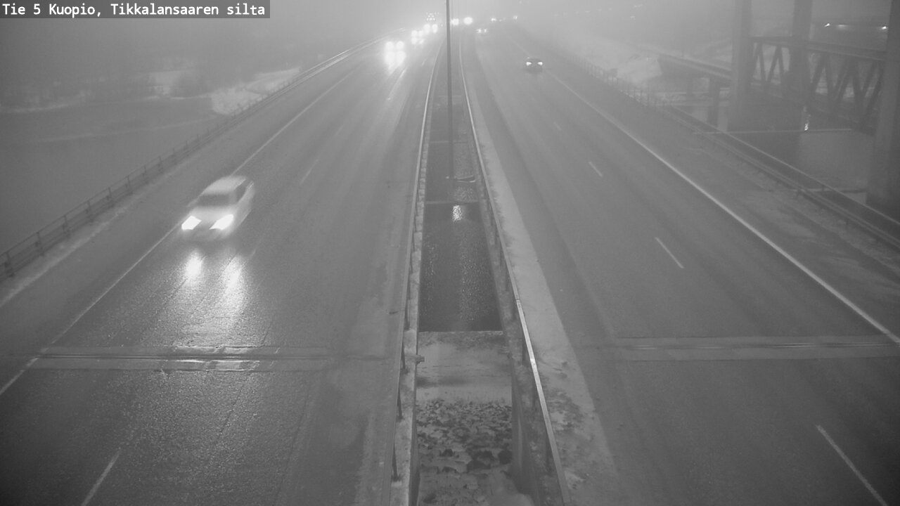 Weather Camera Image Road 5 Kuopio, Tikkalansaari, Kuopio, Pohjois-Savo