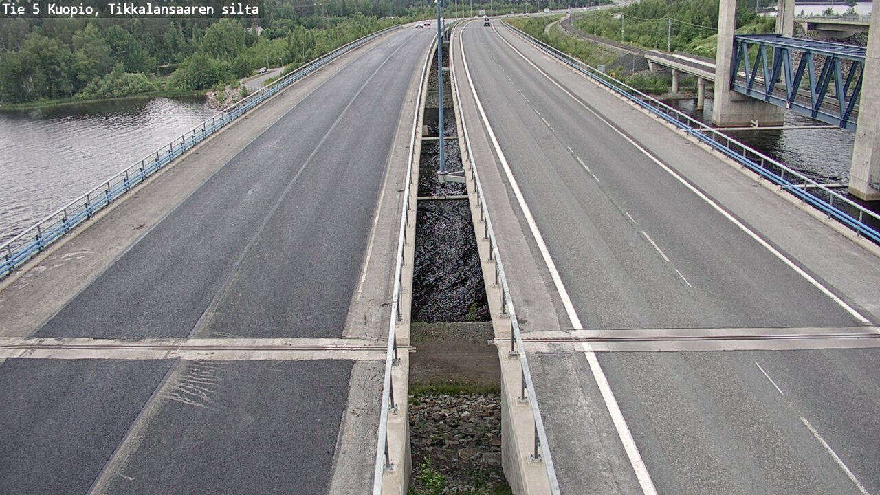 Weather Camera Image Road 5 Kuopio, Tikkalansaari, Kuopio, Pohjois-Savo