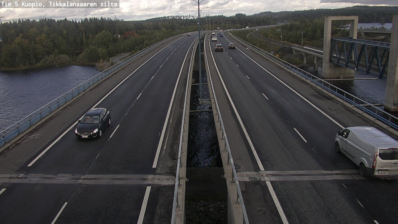 Weather Camera Image Väg 5 Kuopio, Tikkalansaari, Kuopio, Pohjois-Savo