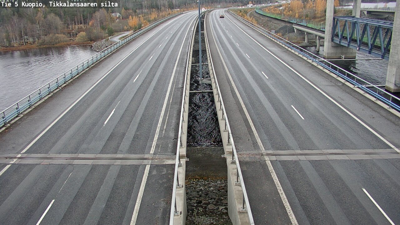 Weather Camera Image Väg 5 Kuopio, Tikkalansaari, Kuopio, Pohjois-Savo