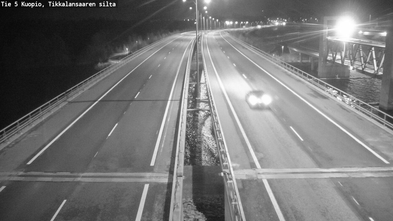 Weather Camera Image Väg 5 Kuopio, Tikkalansaari, Kuopio, Pohjois-Savo
