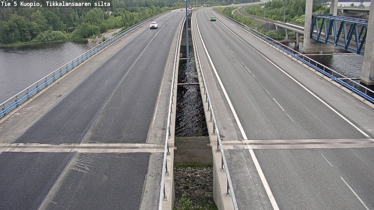 Weather Camera Image Road 5 Kuopio, Tikkalansaari, Kuopio, Pohjois-Savo