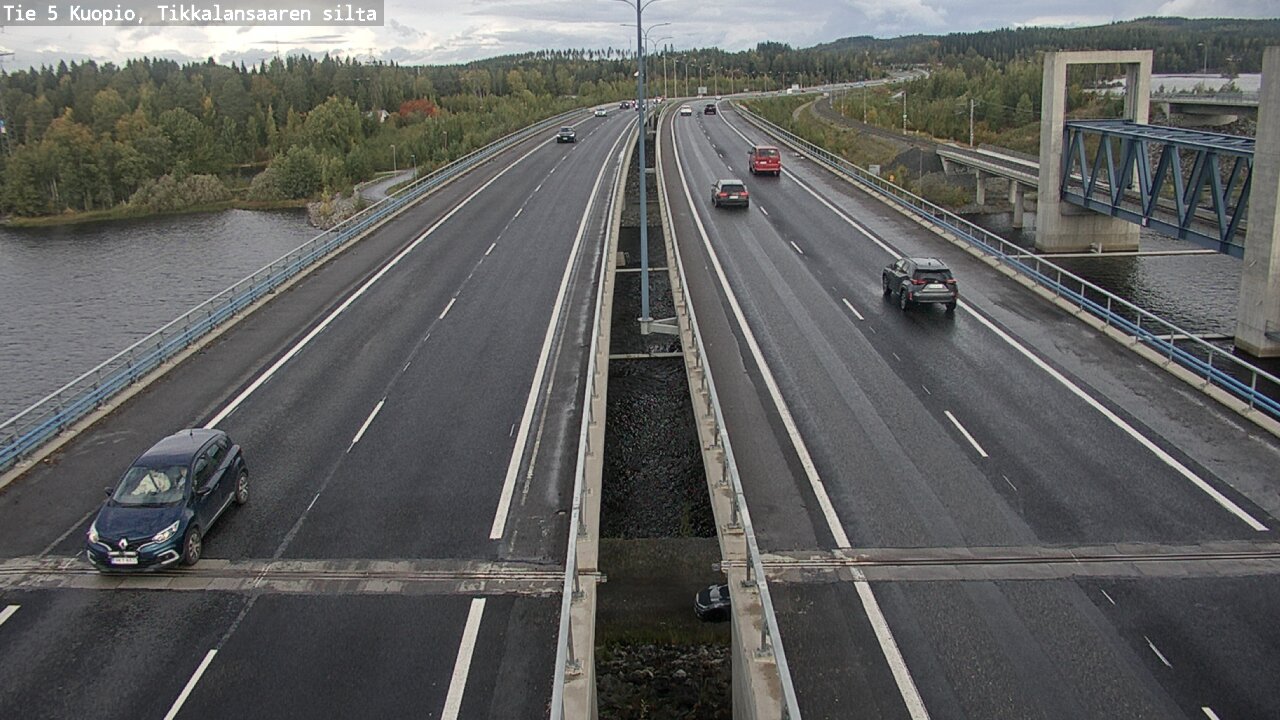 Weather Camera Image Väg 5 Kuopio, Tikkalansaari, Kuopio, Pohjois-Savo