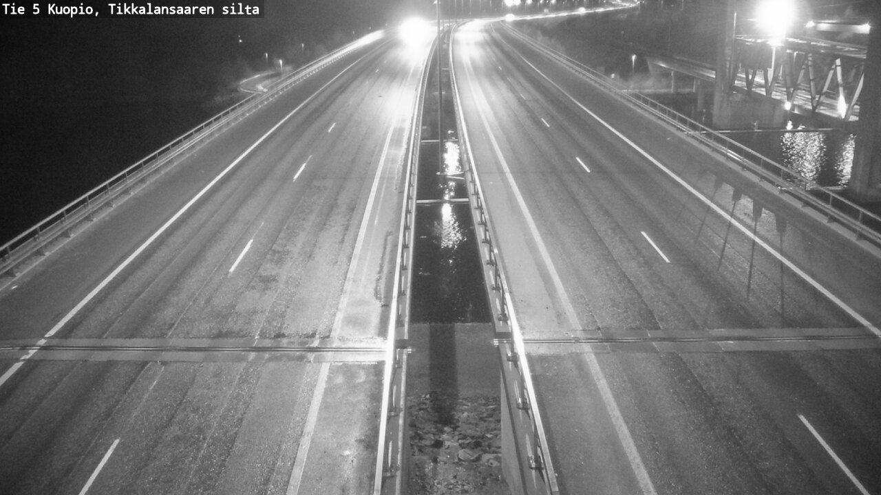 Weather Camera Image Road 5 Kuopio, Tikkalansaari, Kuopio, Pohjois-Savo
